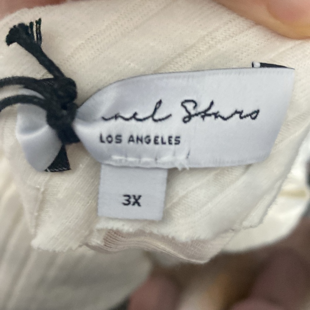 Michael Starr chalk Dakota ribbed long sleeved top 3X NWT - Picture 6 of 6